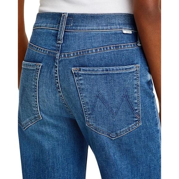 Mother The Tomcat Roller Sneak High Rise Wide Leg Jeans Sixth Sense Size 28 NWT - Picture 12 of 13